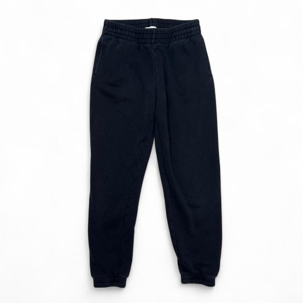 TNA Aritzia Cozy Fleece Sweatpants Jogger Pants Small Black‎